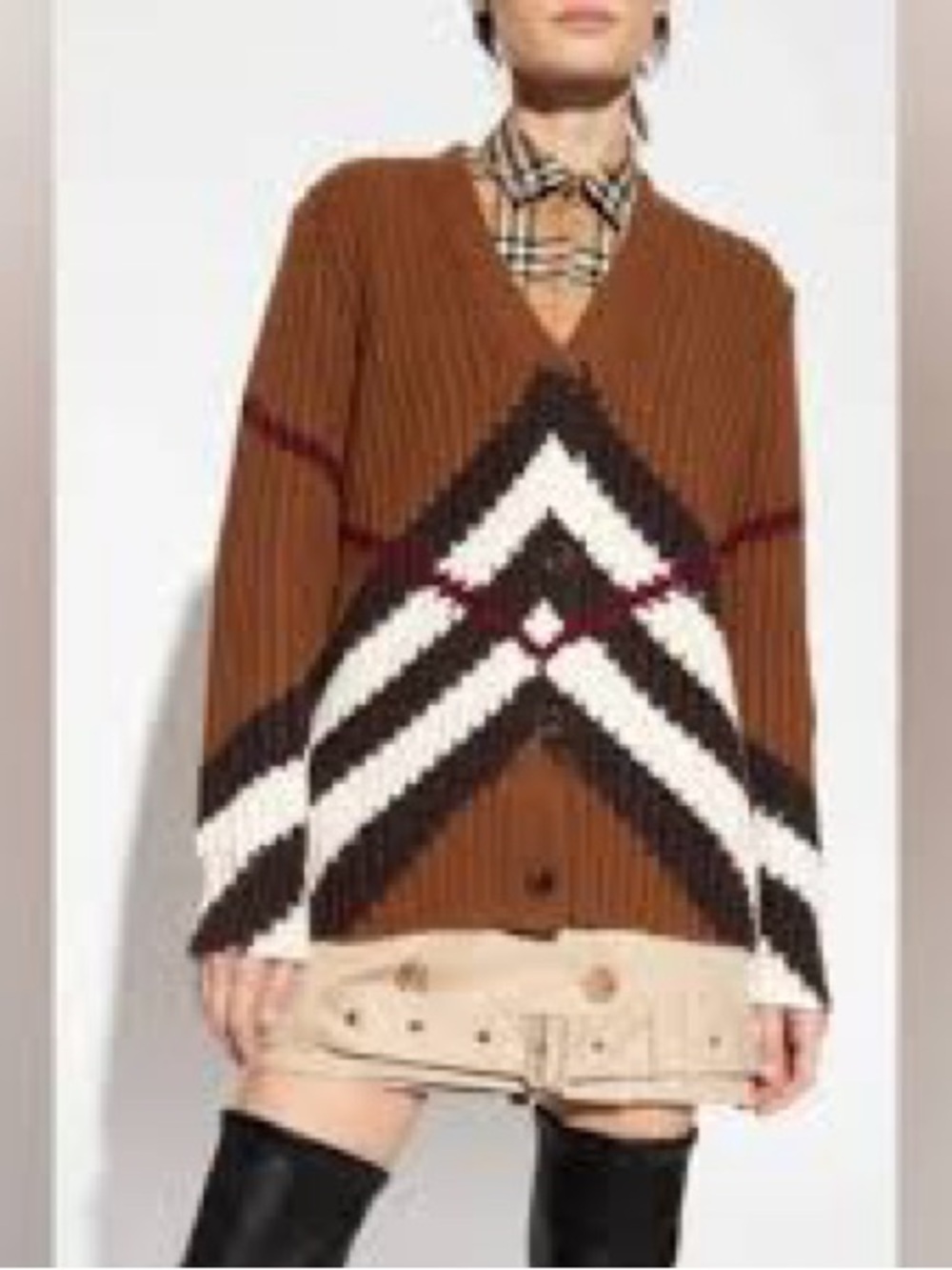 Burberry Karine Cashmere Blend Cardigan